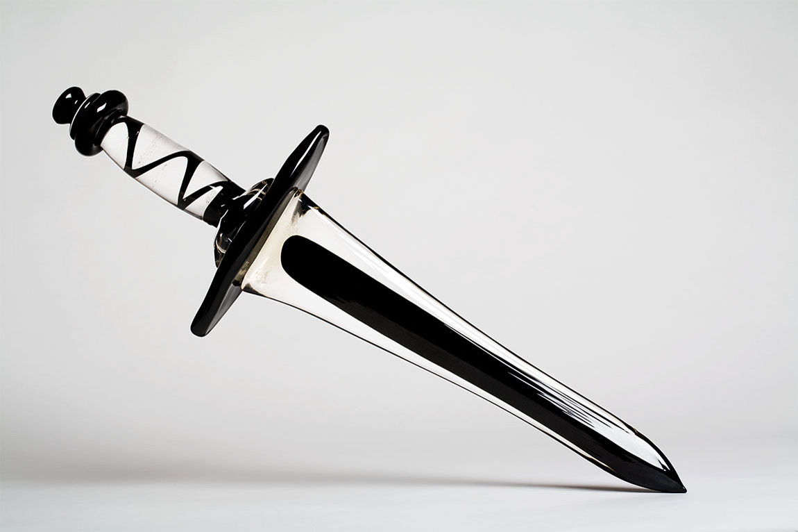 Glass sword by Pete Waldman