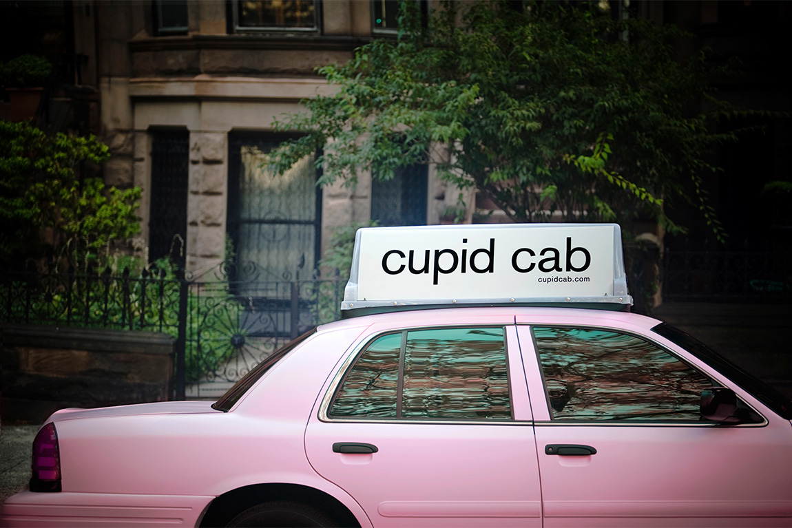 Cupid Cab advertising shot